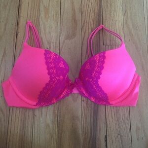 Pink and Purple Lace Women's Bra
